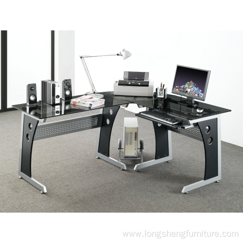 Modern Glass Computer Workstation